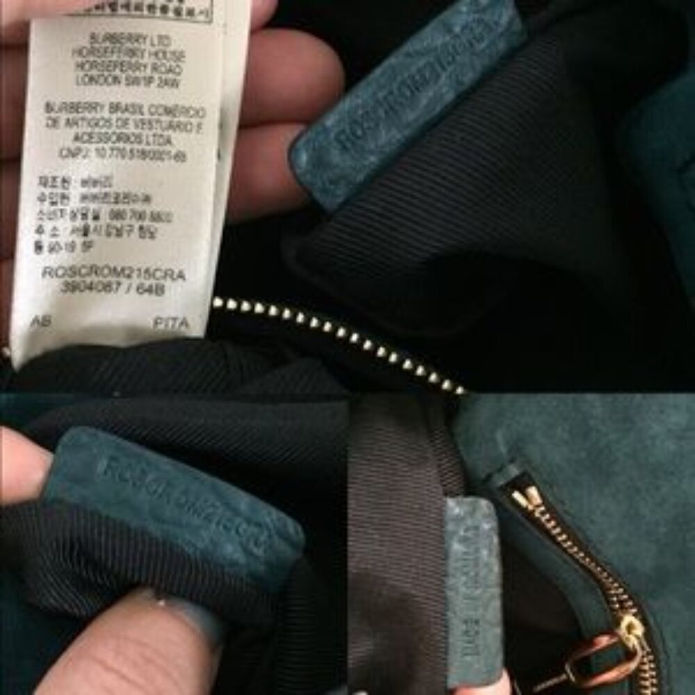 ✨ Authentic Burberry Mildenhall Crossbody Bag in Pebbled Leather - Deep Green ✨ - Picture 11 of 12